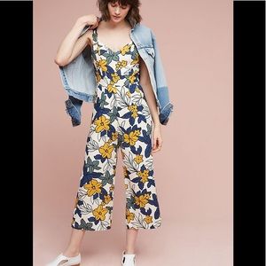 Anthropologie Amazon Floral Jumpsuit
